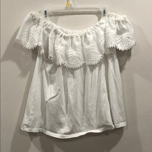 A New Day Off-Shoulder White Top